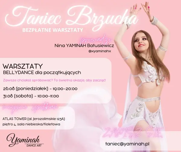 Bezpłatne warsztaty z Tańca Brzucha z Yaminah!