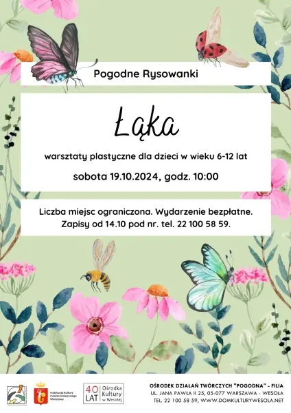 „Łąka” z cyklu Pogodne Rysowanki