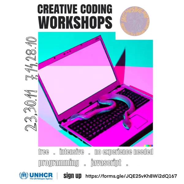 Free and inclusive creative coding workshops