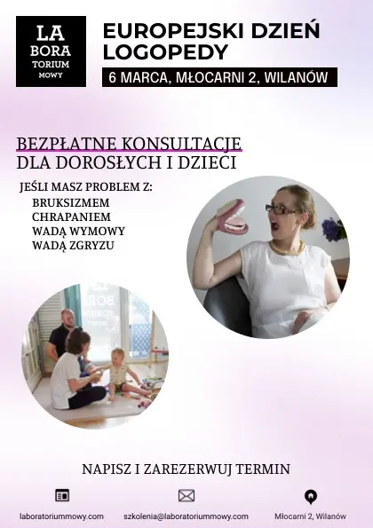 EUROPEJSKI DZIEŃ LOGOPEDY - bezpłatne konsultacje i warsztaty