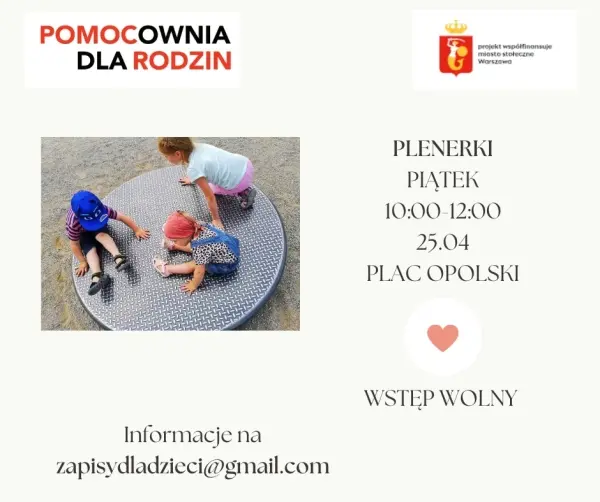 Plenerki na placu zabaw 
