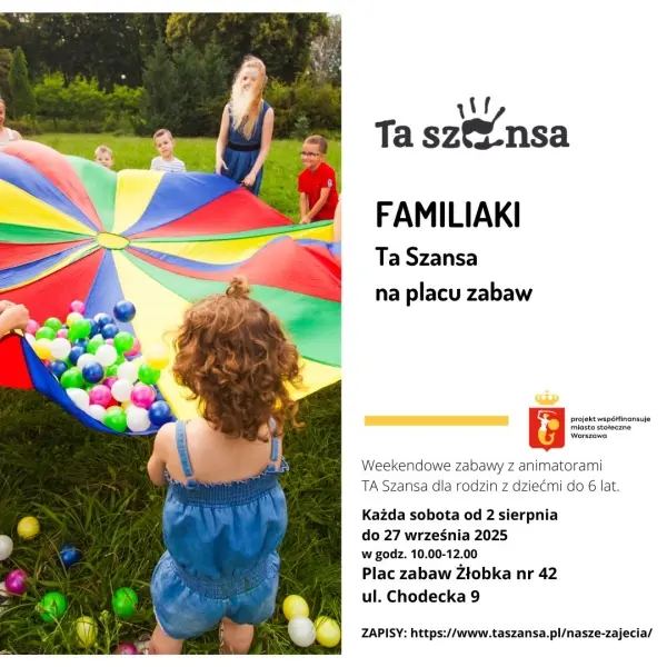 Animacje na placu zabaw Ta Szansa - Familiaki