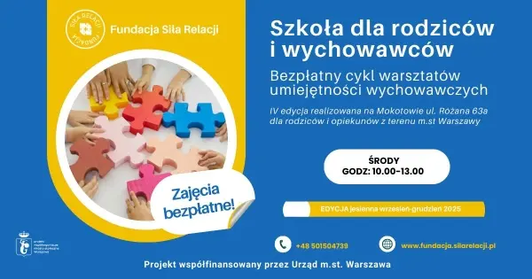 Warsztaty dla rodziców - Szkoła dla rodziców i wychowawców