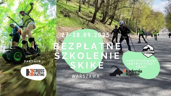 Bezpłatne szkolenia grupowe nartorolek terenowych SKIKE [godz. 10:00, 12:00 i 14:00]