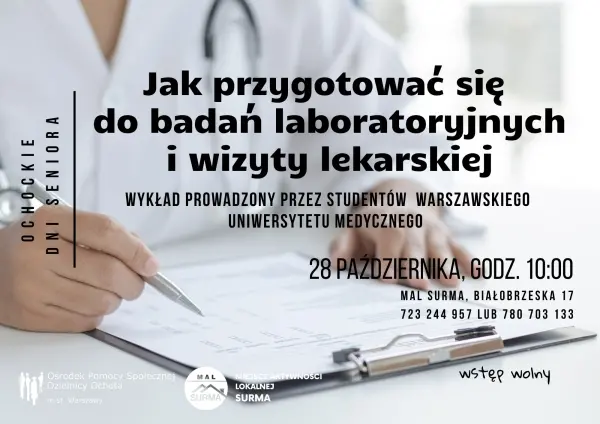 Jak przygotować się do badań laboratoryjnych i wizyty lekarskiej - wykład
