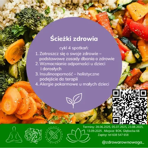 Wzmacnianie odporności u dzieci i dorosłych - bezpłatne spotkanie z cyklu "Ścieżki Zdrowia"