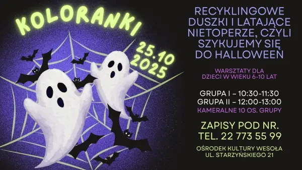 KOLORANKI cykliczne zajęcia ekologiczno-artystyczne dla dzieci [godz. 10:30 i 12:00]