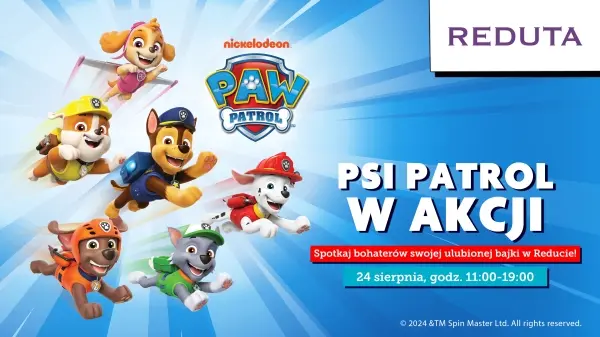 Zakończenie wakacji w Reducie - spotkanie z bohaterami Psiego Patrolu