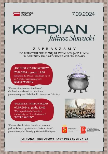 Narodowe Czytanie w Bibliotece na Pradze-Południe