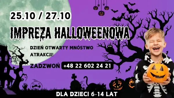 OCHOTA | Zapraszamy wszystkie dzieci w wieku 6-14 lat na darmową Halloweenową Imprezę w KIBERone