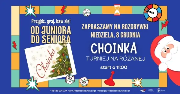 Od Juniora do Seniora -  Mikołajkowy turniej przy planszowej "Choince"
