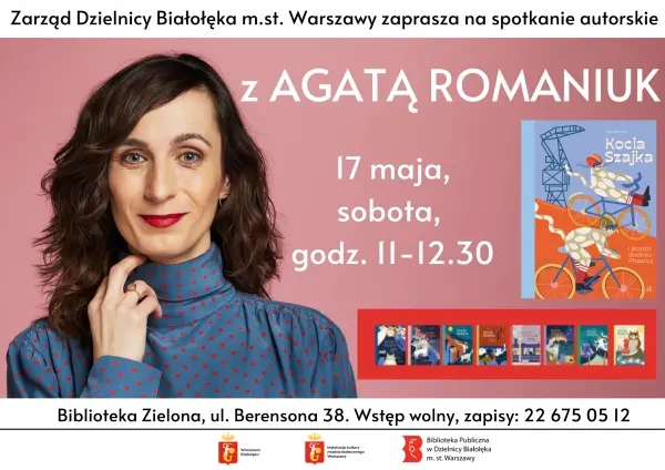 Spotkanie autorskie z Agatą Romaniuk dla dzieci