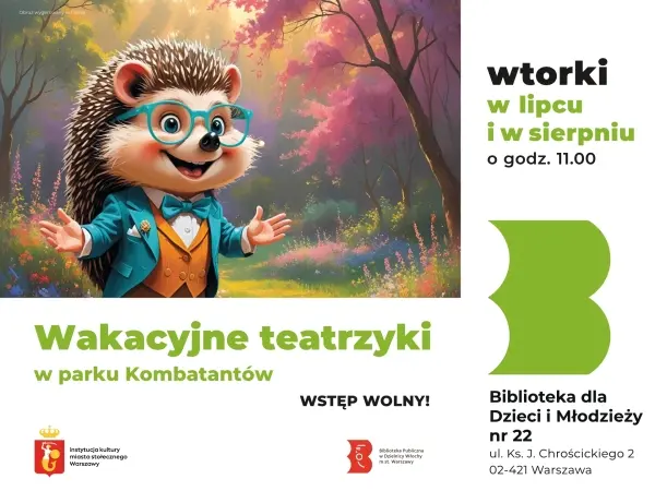 Wakacyjny teatrzyk dla dzieci:  „Dziecko widzem i aktorem” w wyk. Teatru Złoty Dukat