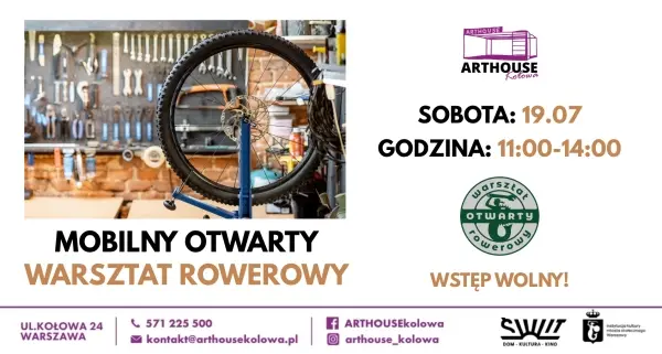 Mobilny otwarty warsztat rowerowy