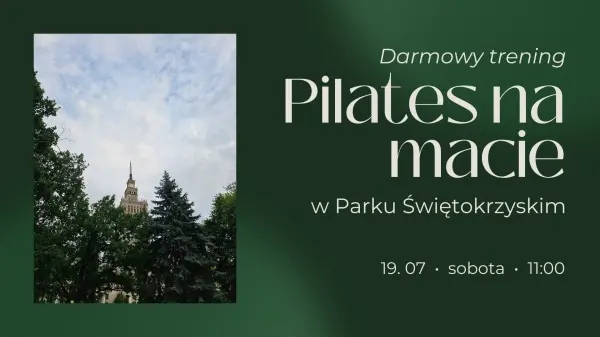 Darmowy trening pilates na macie w Parku Świętokrzyskim