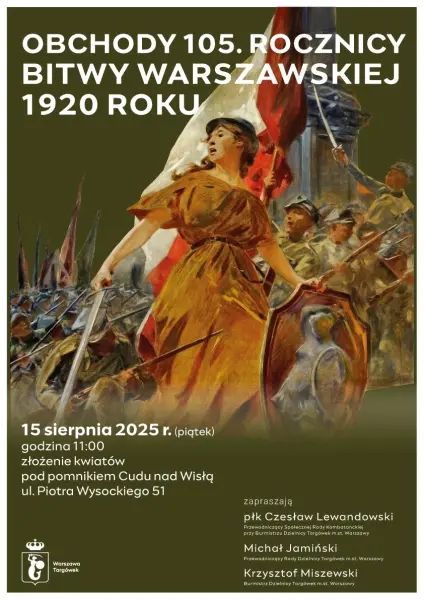 Uroczystość pod Pomnikiem Cudu nad Wisłą 1920 r.