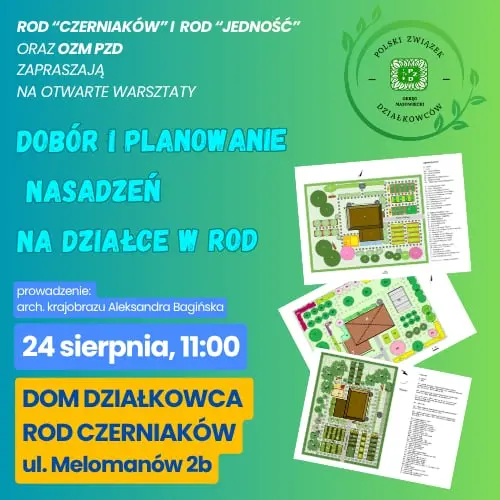 Dobór i planowanie nasadzeń na działce ROD