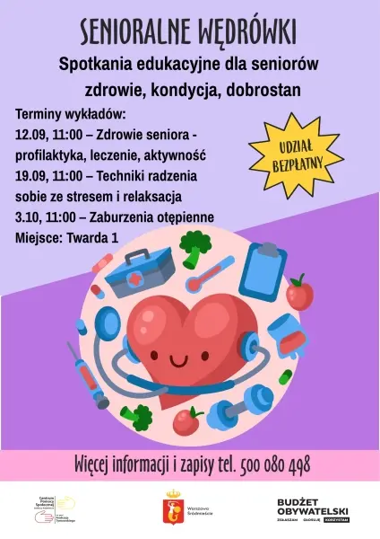 Wykłady edukacyjne dla seniorów - zdrowie, kondycja, dobrostan