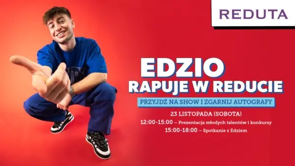 Edzio Rap na żywo w centrum handlowym Reduta