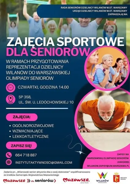 ZAJĘCIA SPORTOWE DLA SENIORÓW