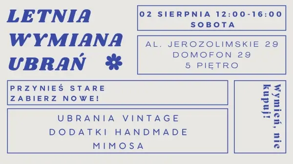 Letnia wymiana ubrań: Przynieś stare, zabierz nowe!