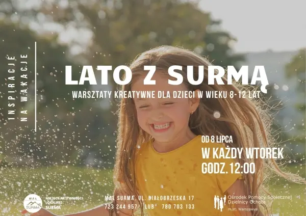 Lato z Surmą - warsztaty kreatywne dla dzieci w wieku 8-12 lat