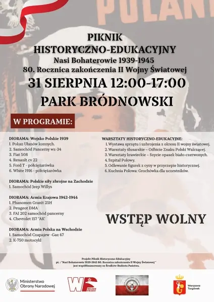 Piknik historyczno-edukacyjny upamiętniający bohaterów II Wojny Światowej