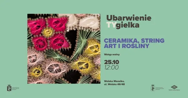 Ubarwienie  TYgielka - CERAMIKA, KOLAŻ, STRING  ART I ROŚLINY