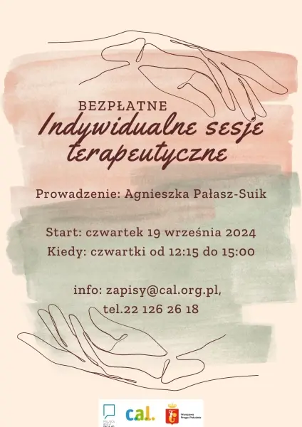 Indywidualne sesje pomocy psychologicznej i terapeutycznej