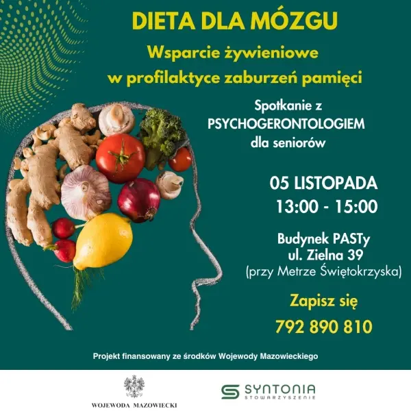 Dieta dla mózgu - wsparcie żywieniowe w profilaktyce zaburzeń pamięci
