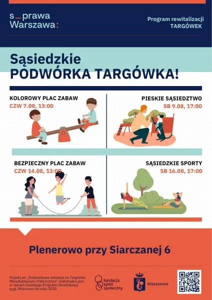 Lato na podwórkach Targówka! - Warsztaty o bezpieczeństwie na placu zabaw
