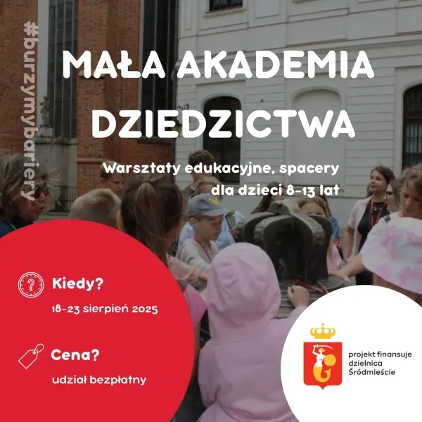 Warsztaty dla dzieci i młodzieży: Mała Akademia Dziedzictwa