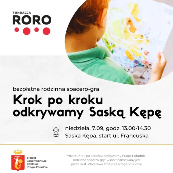Rodzinna spacero-gra „Krok po kroczku odkrywamy Saską Kępę"