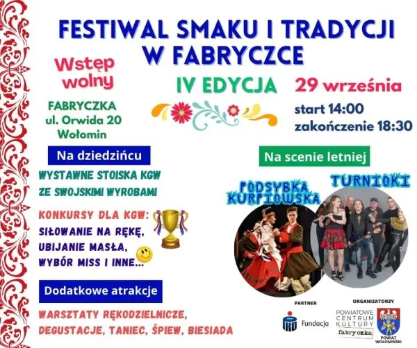 FESTIWAL SMAKU I TRADYCJI IV edycja 