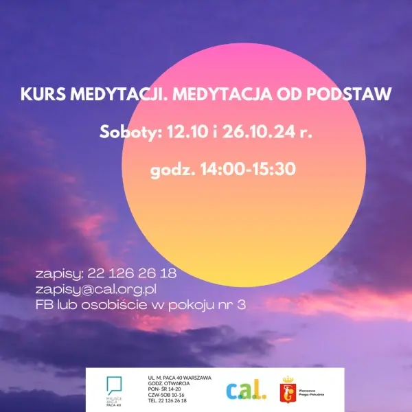 Kurs medytacji. Medytacja od podstaw