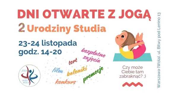 Dni Otwarte z jogą - bezpłatne zajęcia