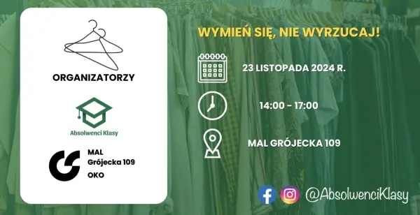 Wymień sie, nie wyrzucaj! // The action of exchanging things