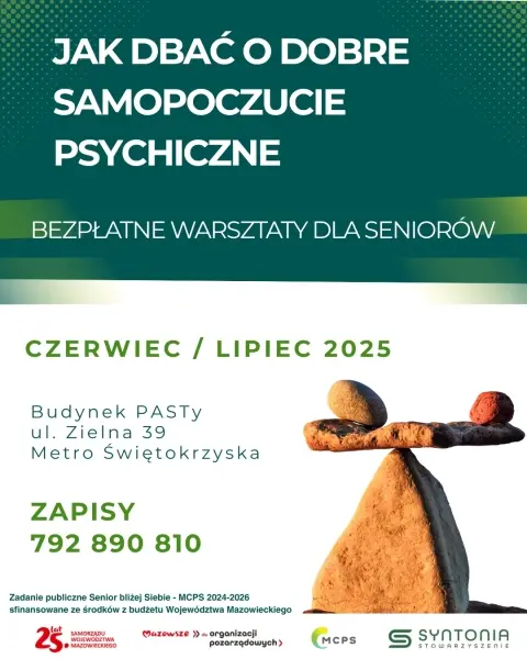 Jak dbać o dobre samopoczucie psychiczne - warsztaty dla seniorów