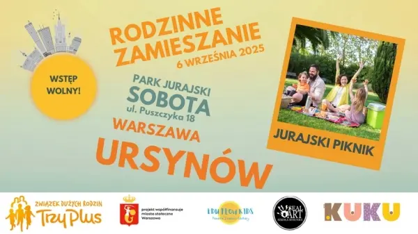 Jurajski piknik Rodzinne Zamieszanie na Ursynowie