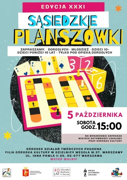 Sąsiedzkie Planszówki – EDYCJA XXXI