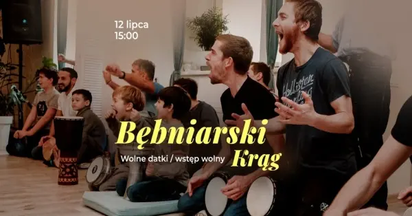Bębniarski krąg z mantrami