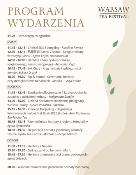 Warsztaty utleniane z liści drzew owocowych