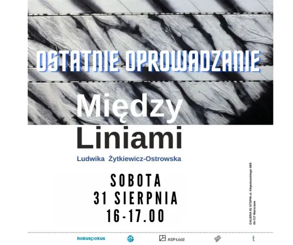 Oprowadzanie na wystawie " Między liniami " Li ostatnie spotkanie z artystką Ludwiką ŻŻytkiewicz-Ostrowską