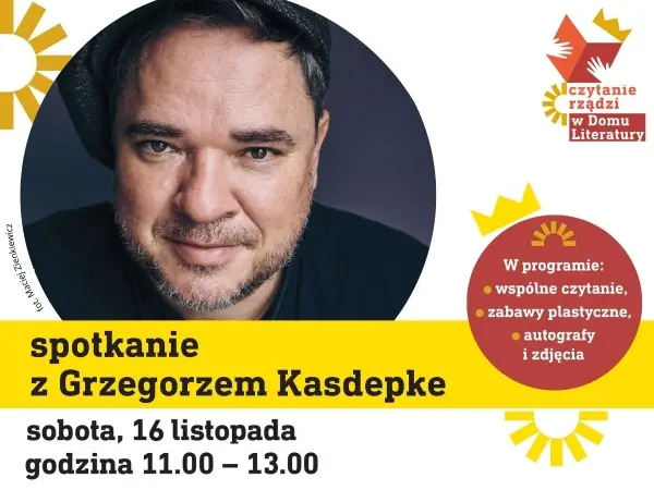 #CzytanieRządzi | Spotkanie dla dzieci z autorem Grzegorzem Kasdepke