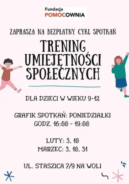Zajęcia dla dzieci w wieku 9-12 - warsztaty z elementami TUS