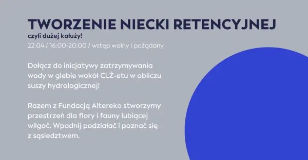Tworzenie niecki retencyjnej