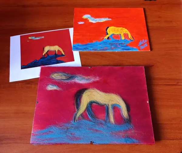 W podróży inspiracji - wełniana akwarela