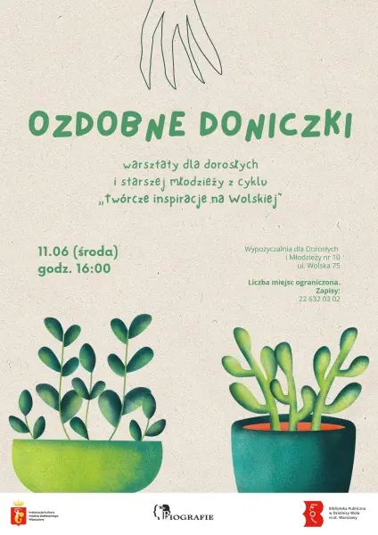 Twórcze inspiracje na Wolskiej: Ozdobne doniczki