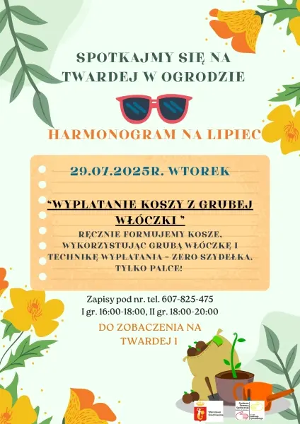 Wyplatanie koszy z grubej włóczki [godz. 16 lub 18]