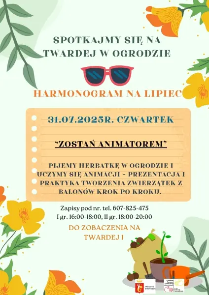 Zostań animatorem [godz. 16 lub 18]